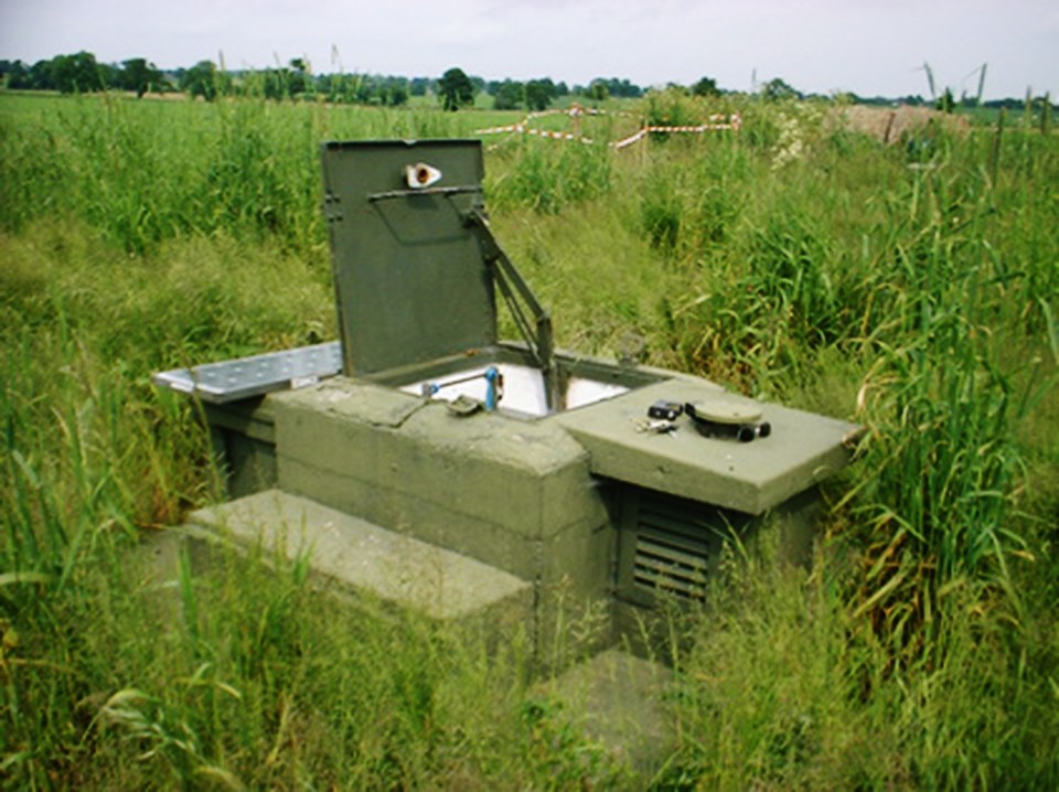 The bunker is waterproofed with bitumen - and then an outer layer of bricks is added to protect against penetration