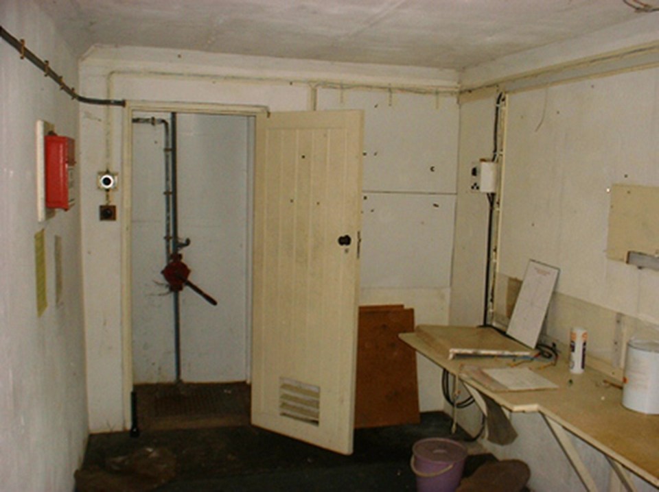 Each bunker fits three people - who would have historically measured and monitored radiation levels if a nuclear attack happened