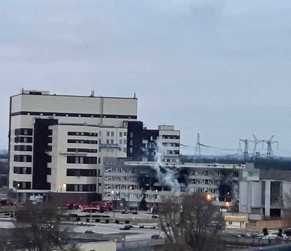 Damage to Europe’s biggest nuclear power plant in Enerhodar, southern Ukraine