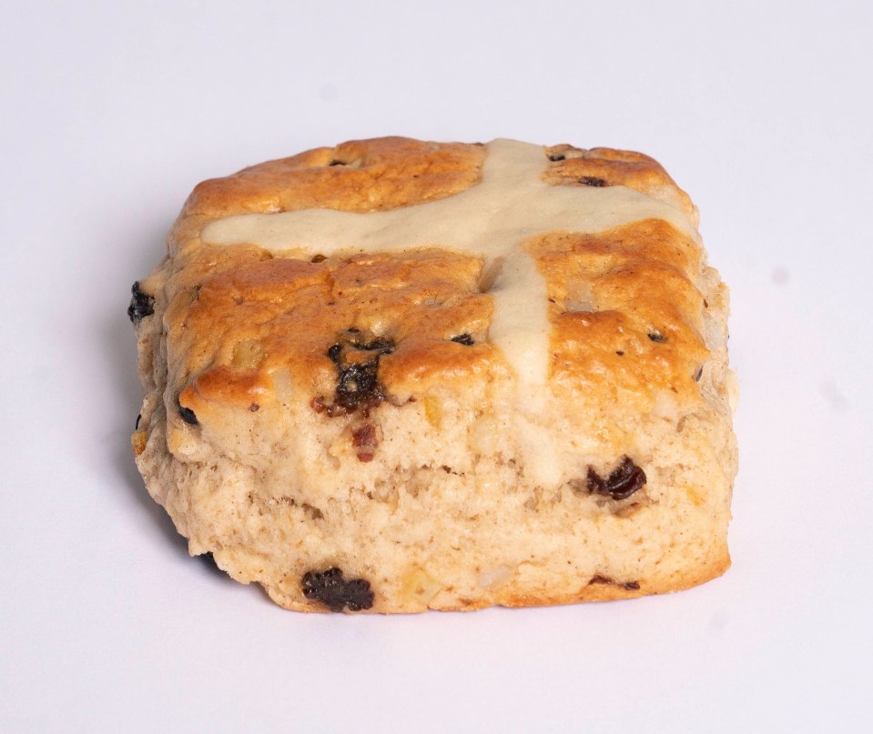 Tesco claims to have combined two of Britain’s classics – the hot cross bun and scone