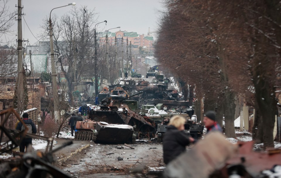 Russian forces were destroyed in Bucha as they tried to take Kyiv