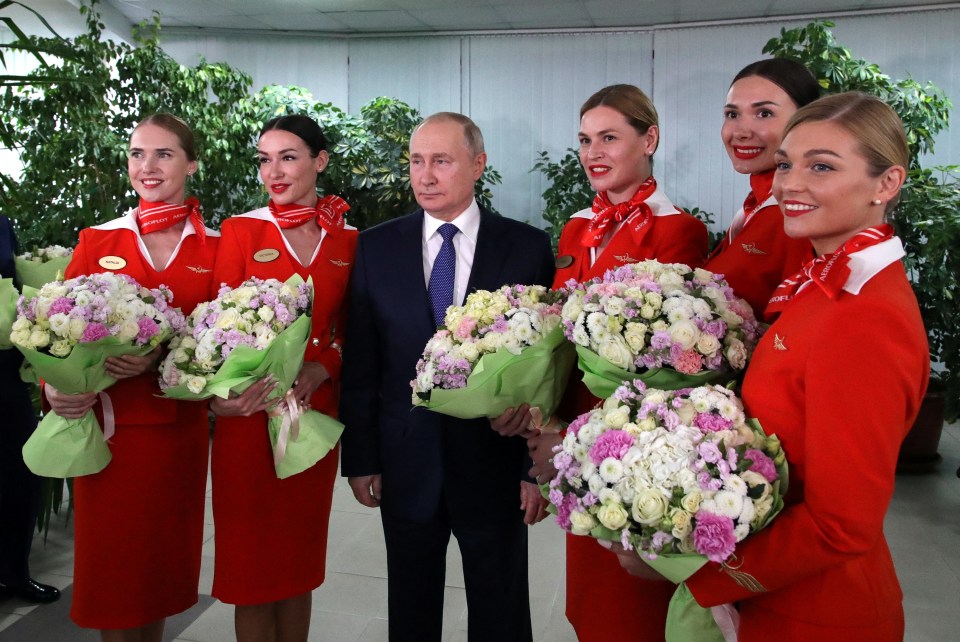 Putin spent the day posing with air stewardesses while his soldiers died in the mud in Ukraine