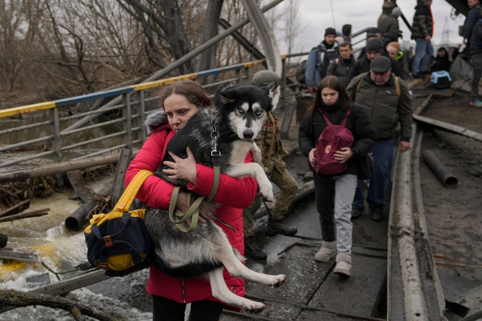 Residents of major cities have packed just the essentials in their desperate bid to flee