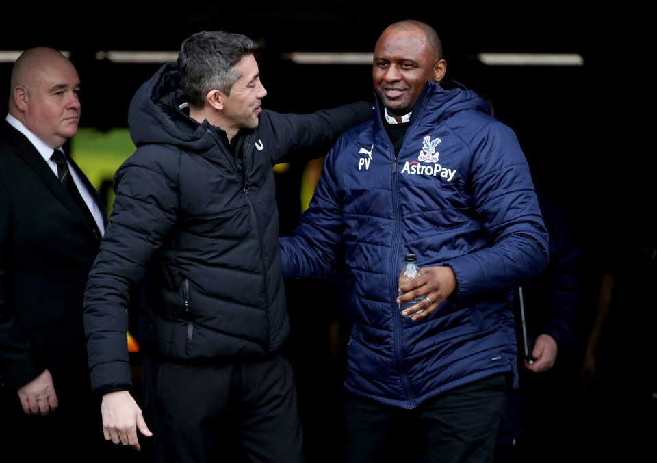 It was a brilliant day for Palace and their manager Vieira