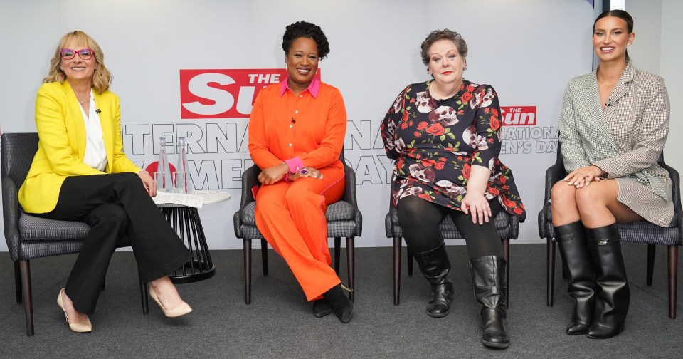 Charlene was on a panel with Louise Minchin, Anne Hegerty and Ferne Mccann