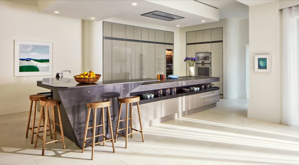 A massive state-of-the-art kitchen comes with the mansion