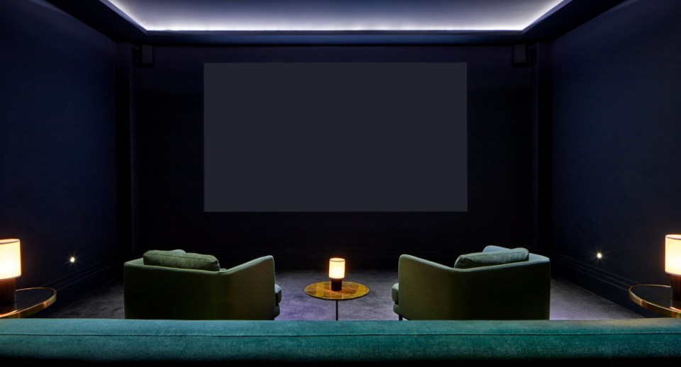 A cinema room is one of the epic home’s many features