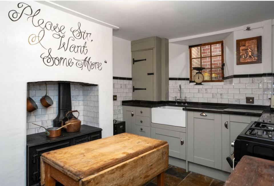 The kitchen is kitted out to cook meals far nicer than gruel