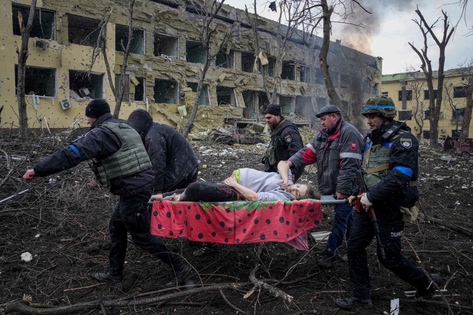 The airstrike occurred at the maternity hospital in Mariupol