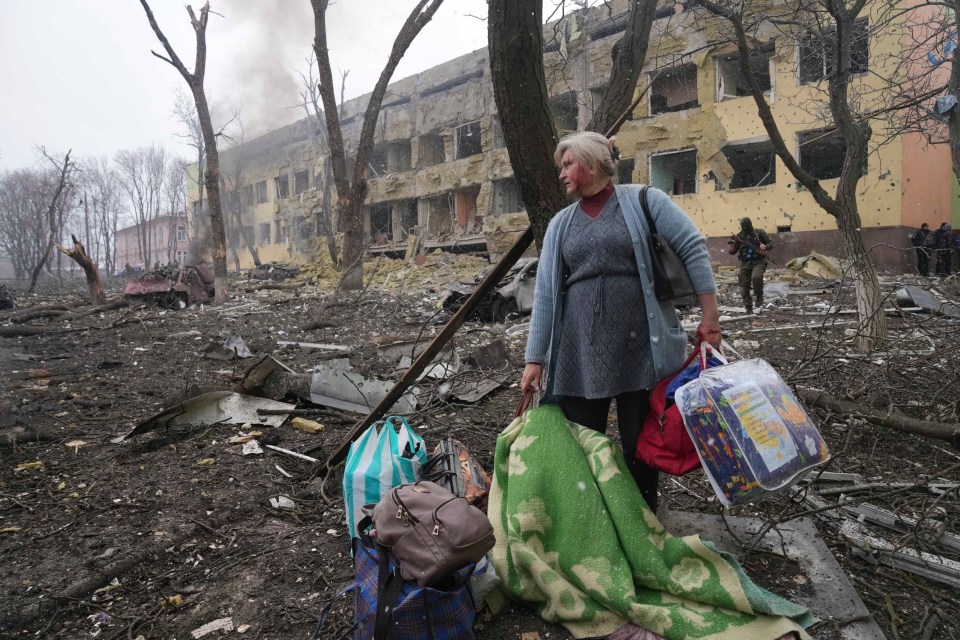 Russian forces bombed a maternity hospital