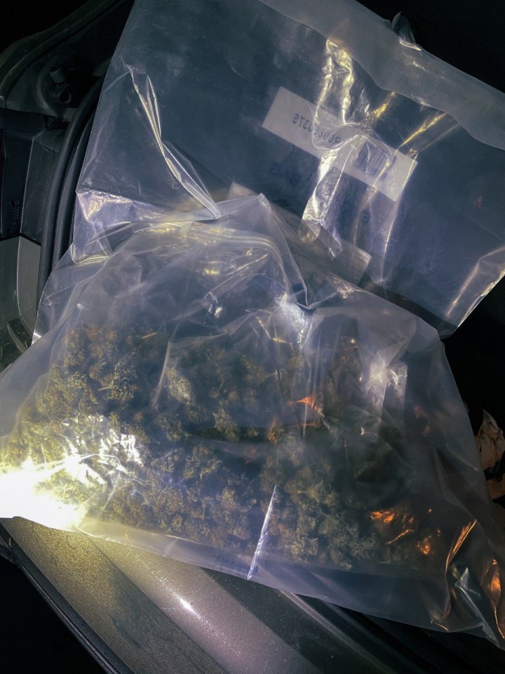 Cops also found drugs in the car when it finally stopped