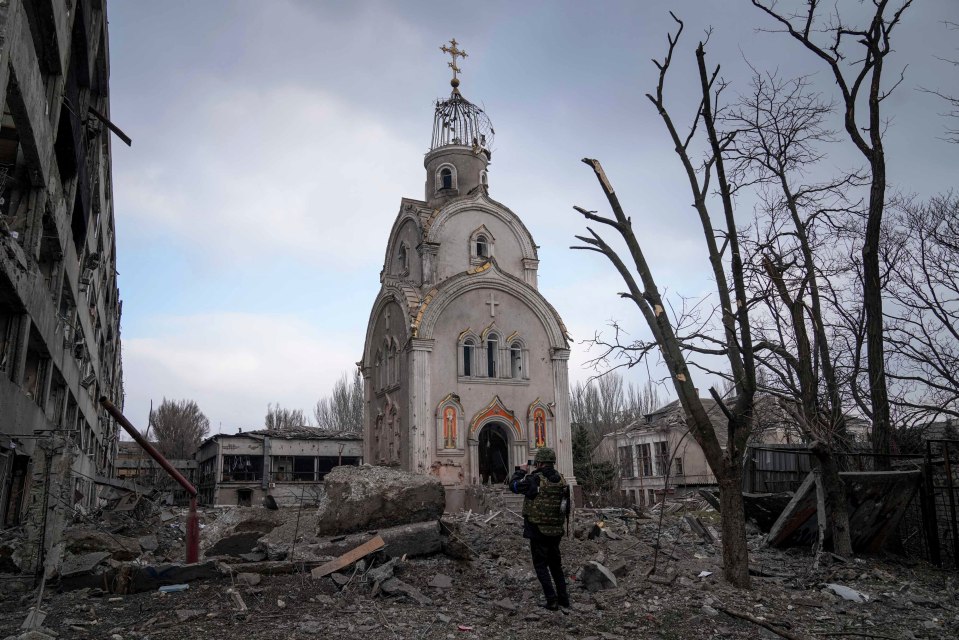 Millions of Ukrainians are fleeing Russian shelling, such as this attack in Mariupol