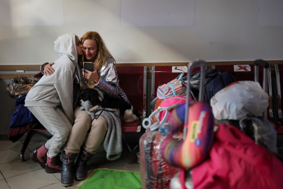 Ukrainian refugees seek a new home as their country is attacked.