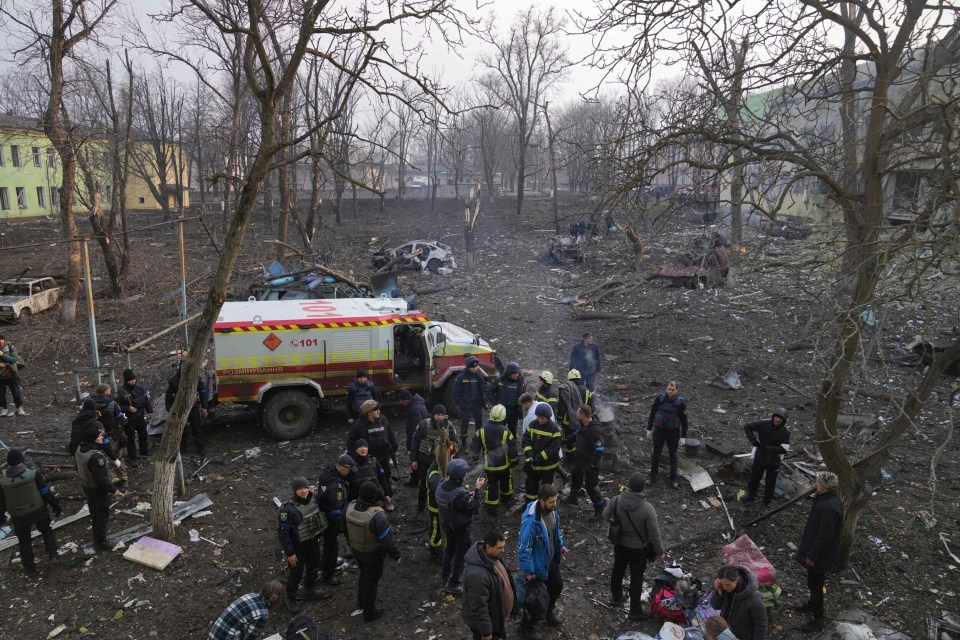 Russian forces bombed a maternity hospital in the besieged city