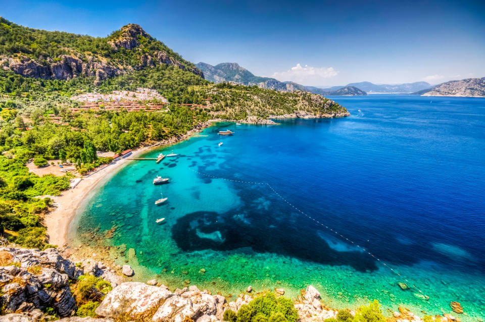 Turunc Bay in Marmaris, the city which has been revealed as Europe's cheapest holiday destination