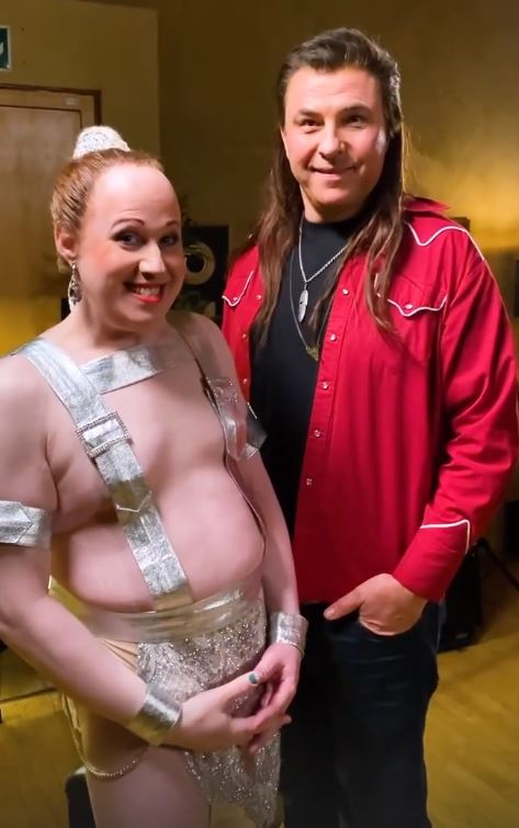 David Walliams dressed as Miley's dad Billy Ray Cyrus