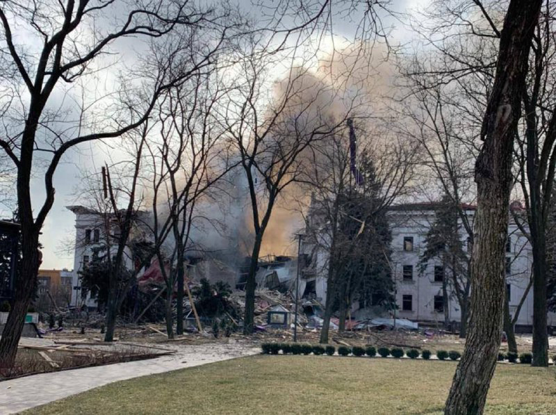 The Mariupol Drama Theatre was bombed on March 16