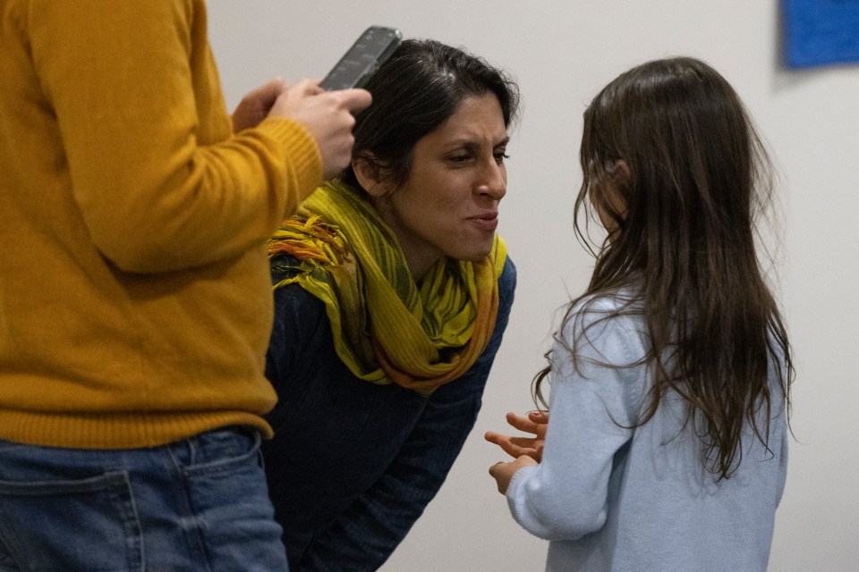 Nazanin asked her little girl: 'Do I smell nice?'