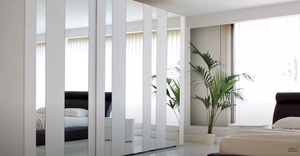 Too many mirrors can make your space feel cluttered, triggering stress