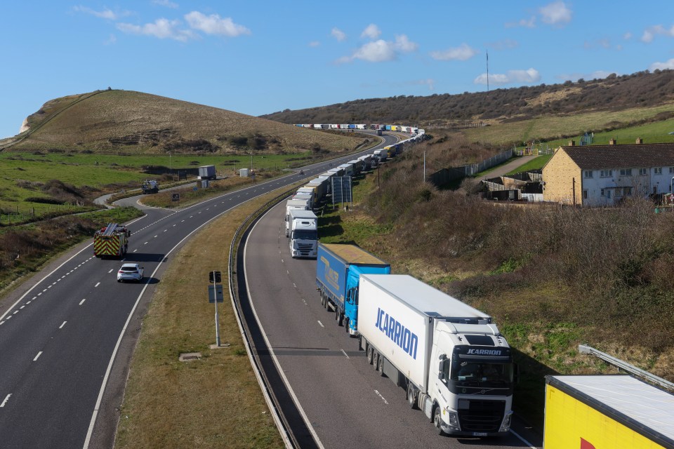 Huge queues have built up between Dover and Calais following the cancellation chaos