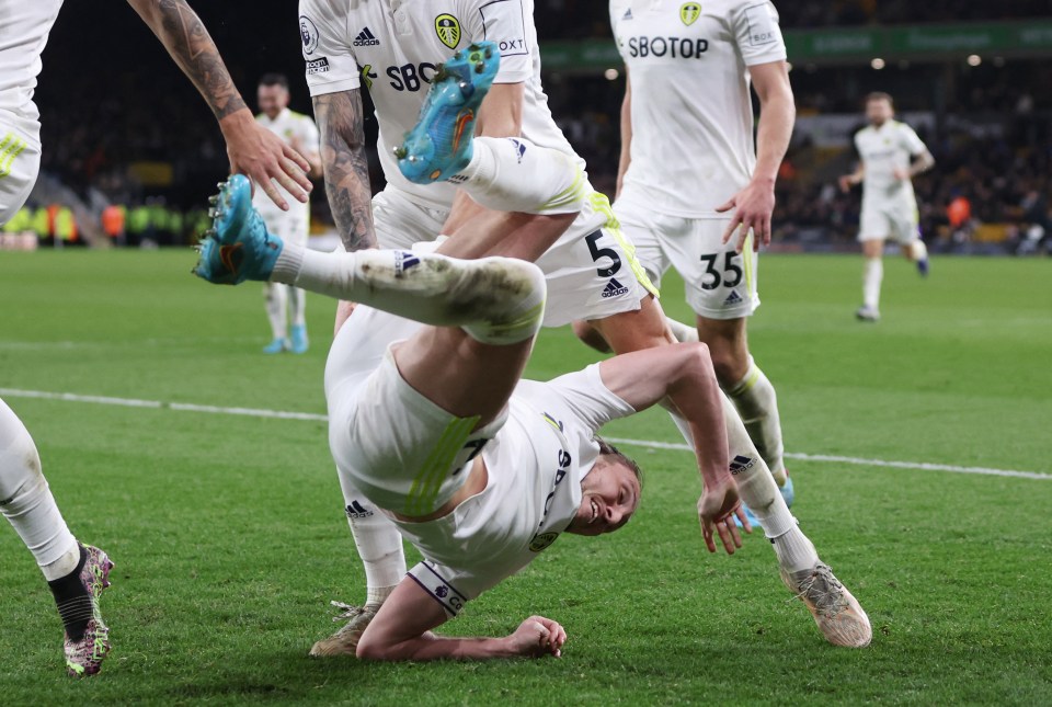 Ayling's unorthodox celebration was fitting of a chaotic match