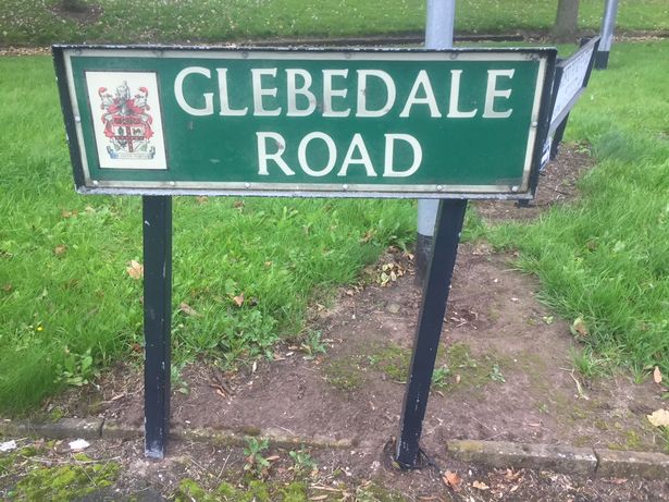 The dad was forced to park  on the corner of Glebedale Road