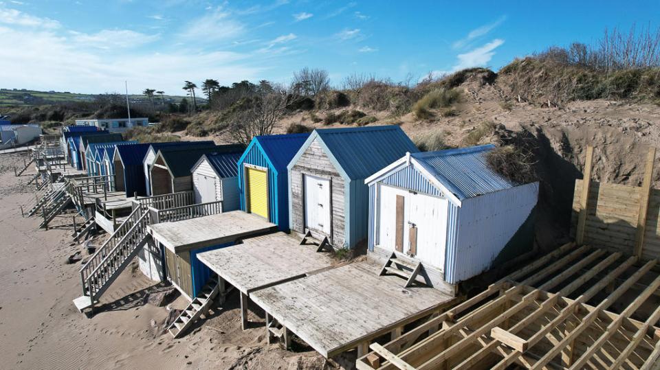 The shack boasts stunning views and a private deck - but has no electricity, drainage or running water