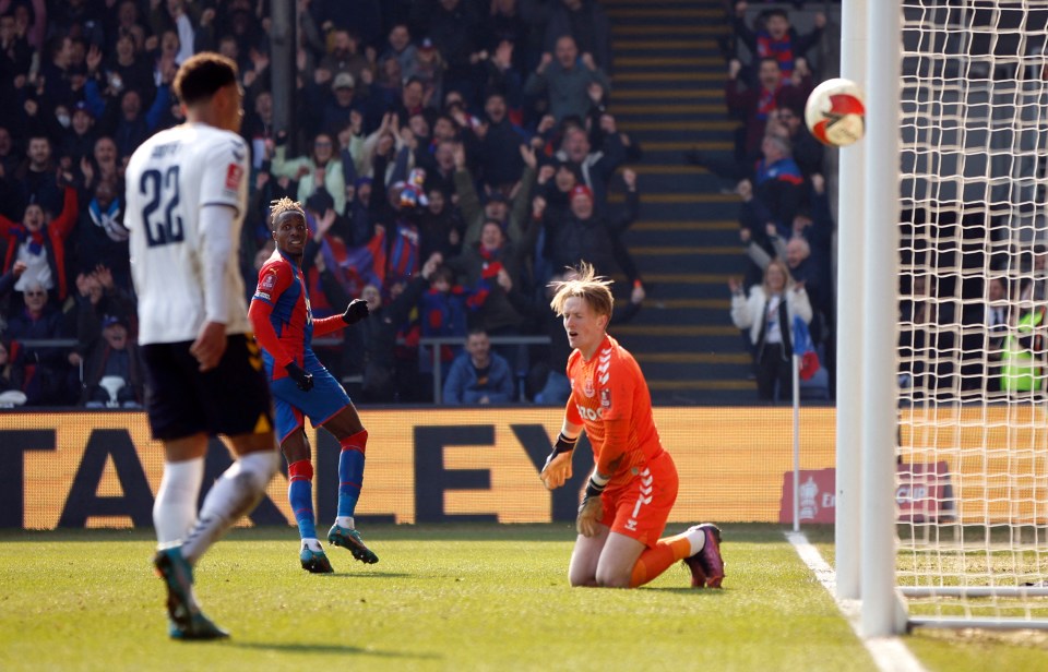 Zaha made the result safe on 78 minutes