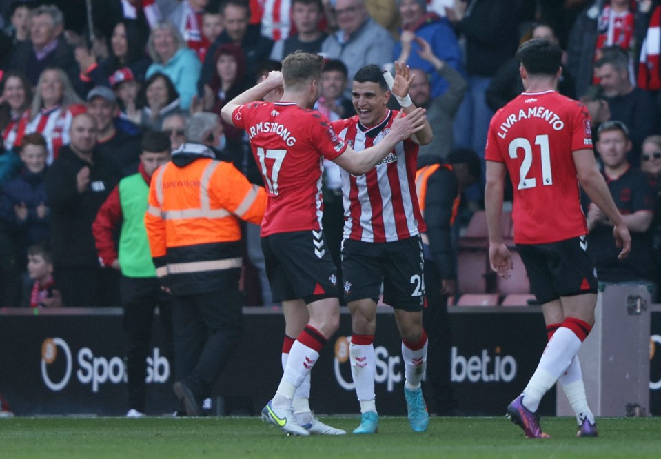 Southampton stunned City when they equalised just before the break