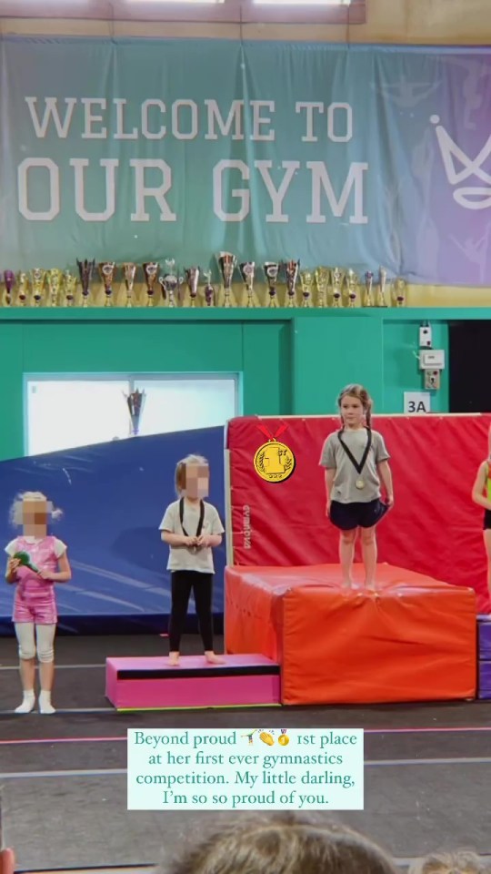 Sam Faiers gushed over daughter Rosie getting gold at her first gymnastics competition