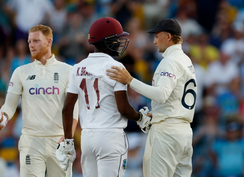 Brathwaite ensured England could not taste victory in the second Test