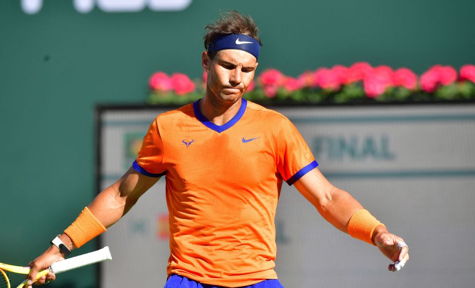 Rafa Nadal has been ruled out for six weeks following an injury in the Indian Wells Open