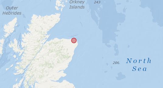 People living in Scotland reporting feeling the earthquake this morning