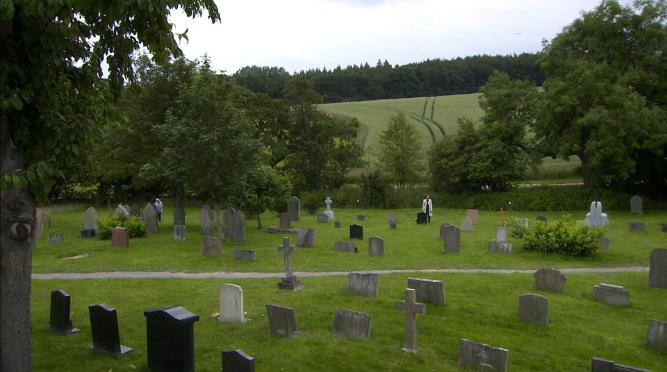 Some visitors are afraid of the Emmerdale cemetery