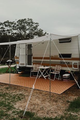 It even has an awning so that they can enjoy the warm weather wherever they pitch up