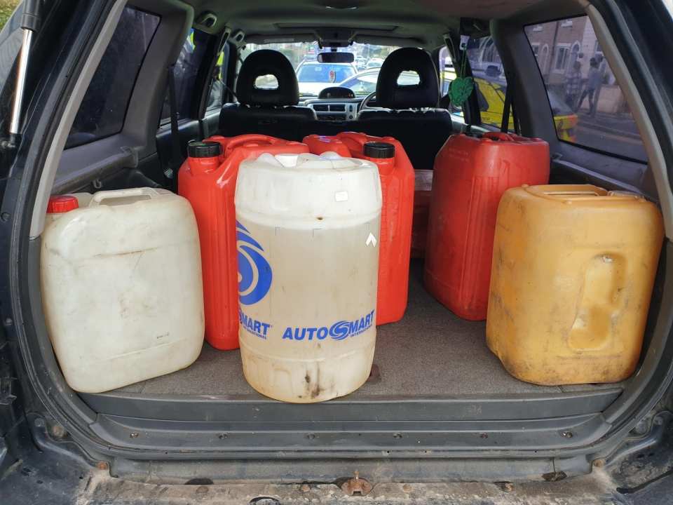 Police managed to catch one car that had stolen fuel in Lancashire