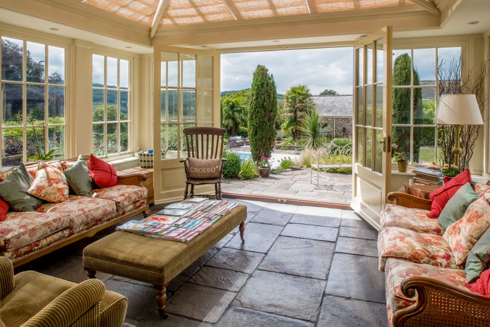 A Welsh long house was the first property to be built at the site - but over the years, new owners created a huge home across 7,0000 square feet