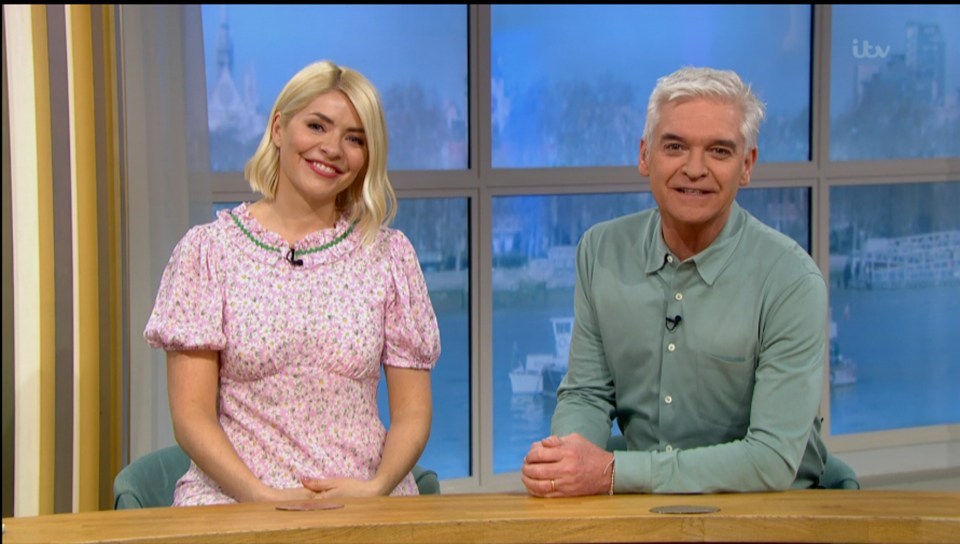 Holly was delighted to be back with Phillip Schofield again