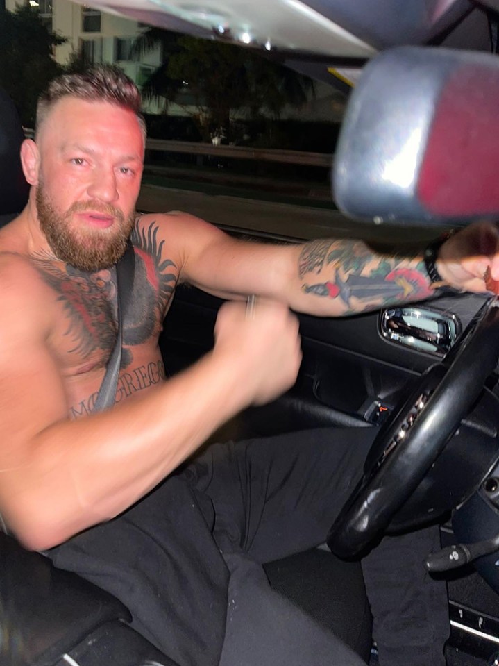 McGregor's Bentley was allegedly seized before being returned