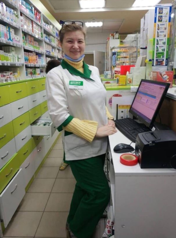 Nina who works as a pharmacist in Kharkiv was seriously injured in the attack