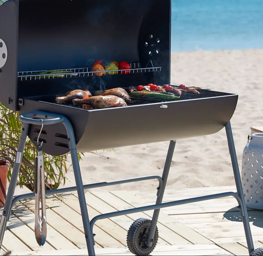 Homebase is offering a mouth-watering deal on its Texas Oil Drum Charcoal BBQ