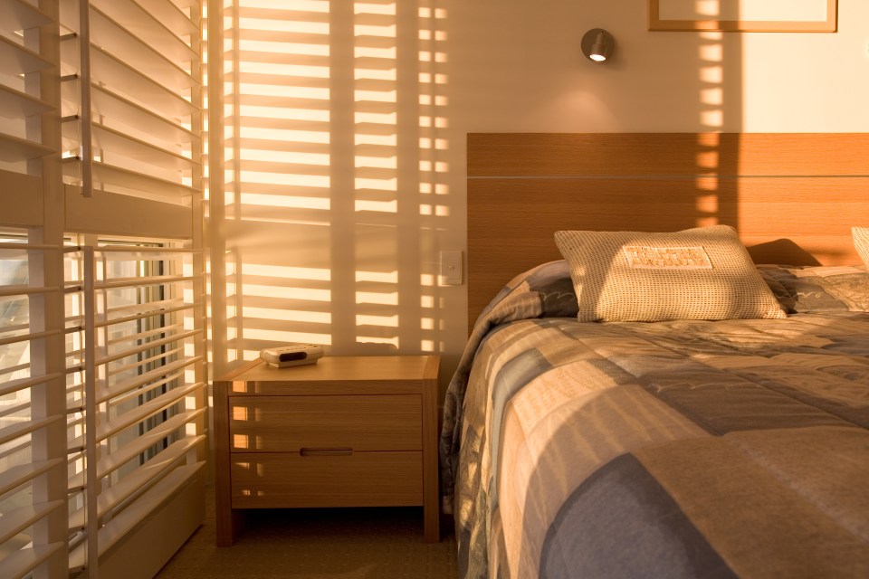 Installing light-coloured blinds or curtains can make a big difference to a bedroom and the property value as a whole