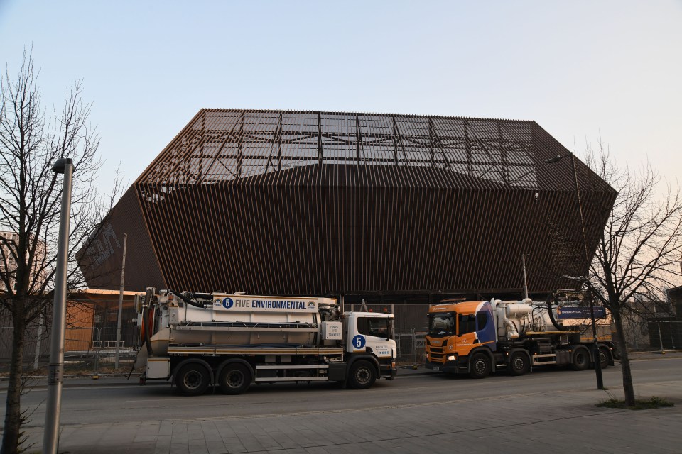 The venue for Abba’s upcoming hologram shows in Newham, East London is close to a sewage treatment facility