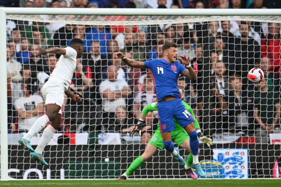 Switzerland striker Breel Embolo put the visitors ahead with a fine header in the 22nd minute