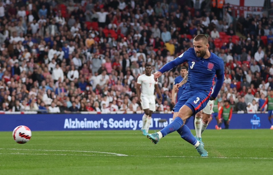 England left-back Luke Shaw levelled up the scoring with a fine strike in first half stoppage time