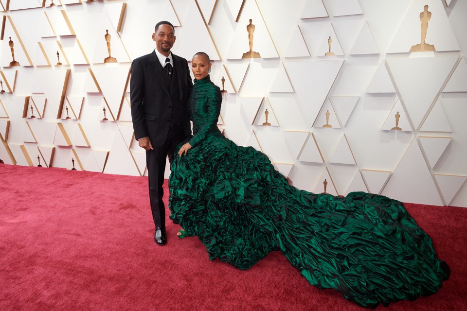 Will headed on stage after a poorly-received joke about his wife's hair loss