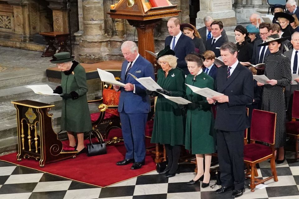 Prince Charles supported Her Majesty the Queen for the occasion