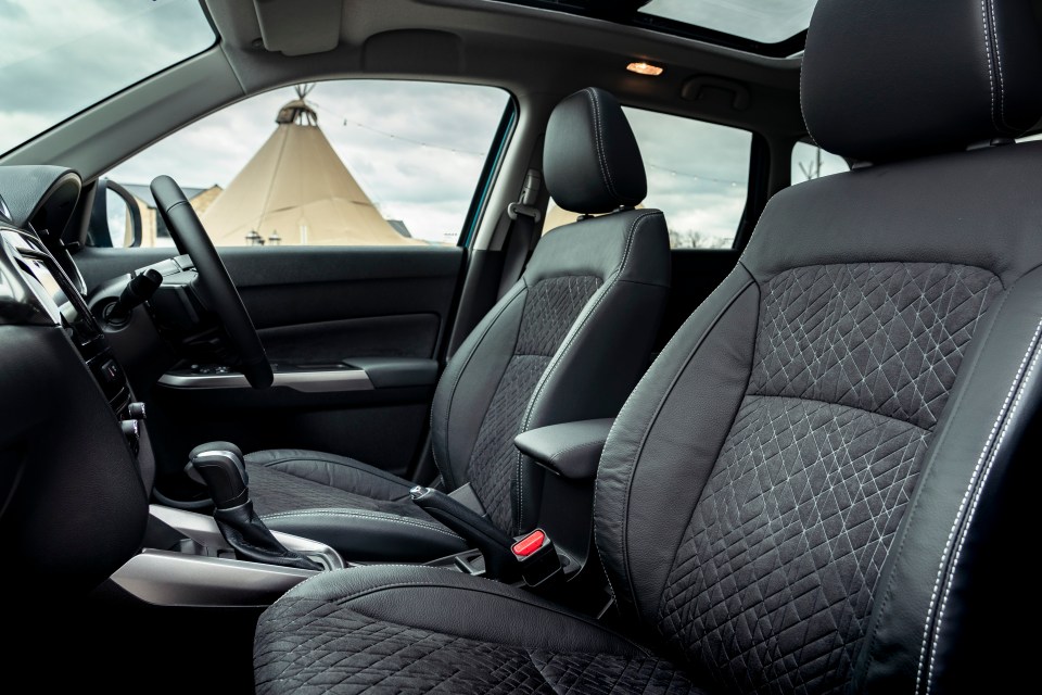 Hop inside the Vitara and the cabin is smart and straightforward