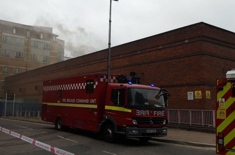 London firefighters are still tackling the blaze