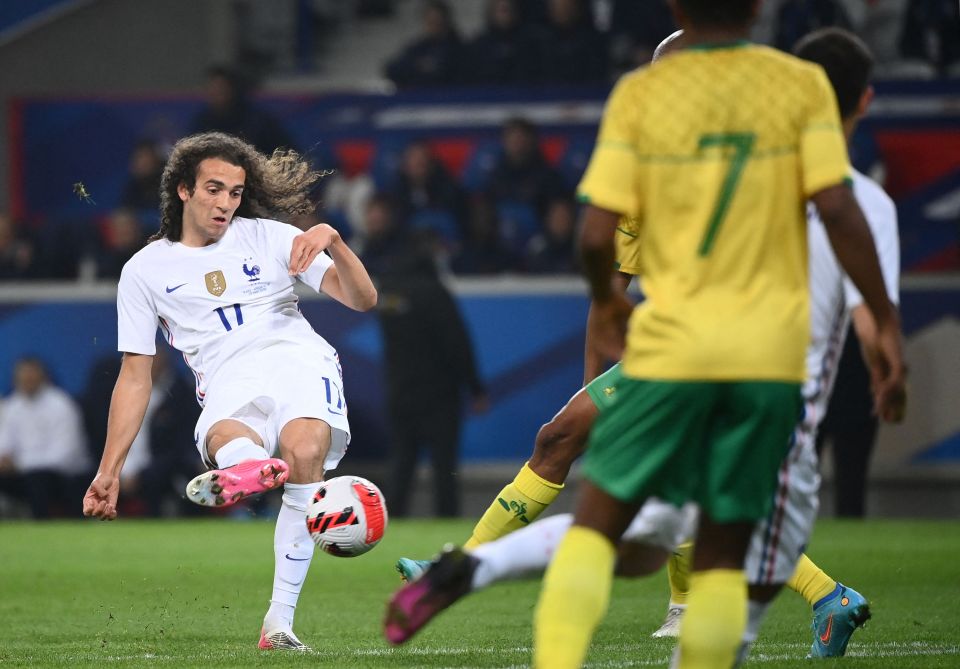 Matteo Guendouzi scored his first international with a beautiful curling strike late on